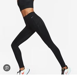 Nike Black Performance Leggings High Waist Full Length Size LARGE